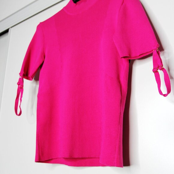 BNWT AW21 JACQUEMUS LA MAILLE TORRE RIBBED TOP PINK 40 - Picture 6 of 12